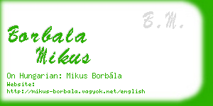 borbala mikus business card